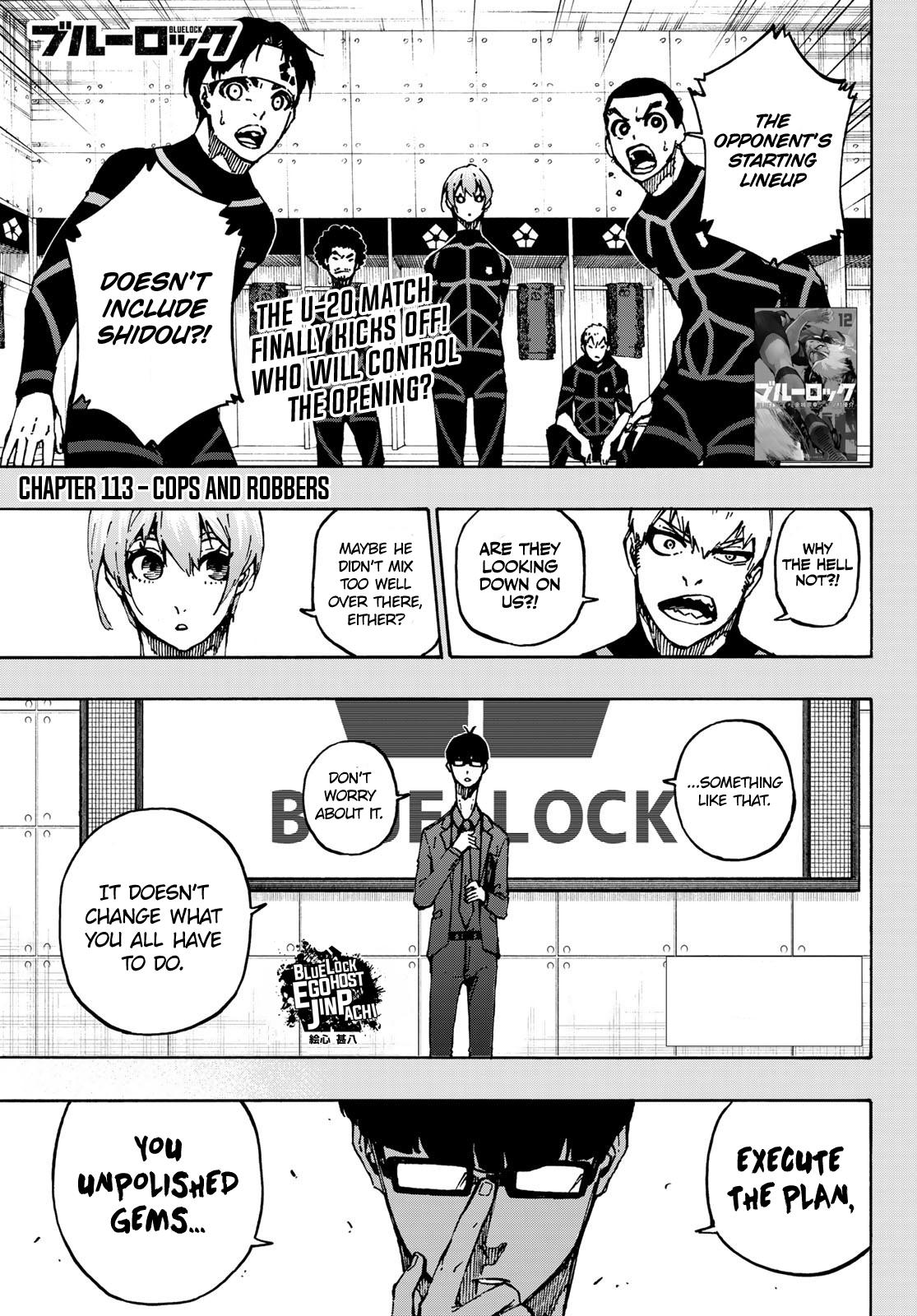 Blue Lock, Chapter 113 1 image 1 380